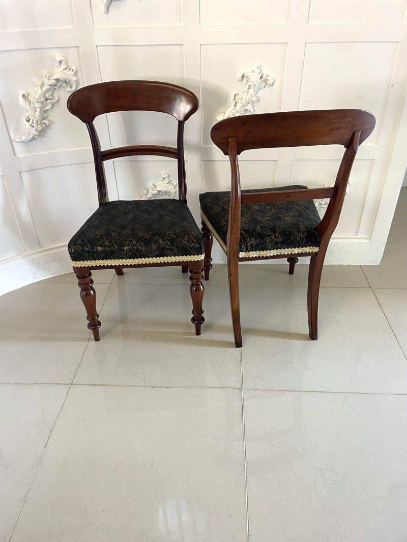 Antique Victorian Set of 10 Quality Mahogany Dining Chairs - Image 10